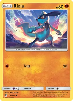 Karte Riolu aus Bund der Gleichgesinnten, Nummer 116/236