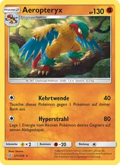 Karte Aeropteryx aus Bund der Gleichgesinnten, Nummer 121/236