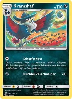 Karte Kramshef aus Bund der Gleichgesinnten, Nummer 130/236