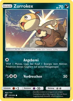 Karte Zurrokex aus Bund der Gleichgesinnten, Nummer 137/236