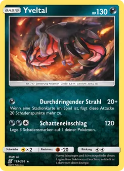 Karte Yveltal aus Bund der Gleichgesinnten, Nummer 139/236