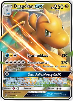 Karte Dragoran GX aus Bund der Gleichgesinnten, Nummer 152/236