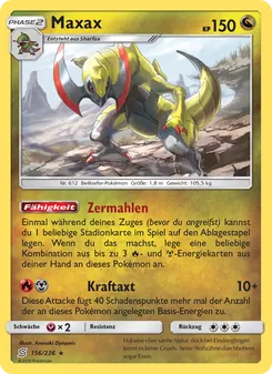 Karte Maxax aus Bund der Gleichgesinnten, Nummer 156/236