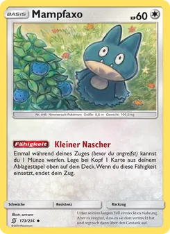Karte Mampfaxo aus Bund der Gleichgesinnten, Nummer 173/236