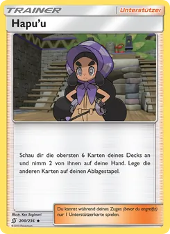 Karte Hapu’u aus Bund der Gleichgesinnten, Nummer 200/236
