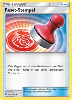 Karte Reset-Stempel aus Bund der Gleichgesinnten, Nummer 206/236