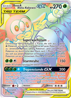 Karte Bauz & Alola-Kokowei GX aus Bund der Gleichgesinnten, Nummer 237/236
