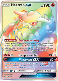 Karte Heatran GX aus Bund der Gleichgesinnten, Nummer 238/236