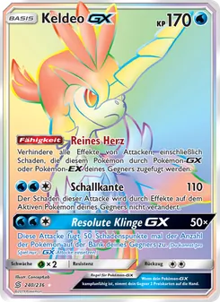 Karte Keldeo GX aus Bund der Gleichgesinnten, Nummer 240/236