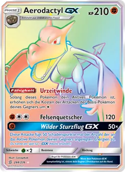 Karte Aerodactyl GX aus Bund der Gleichgesinnten, Nummer 244/236
