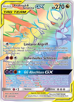 Karte Knakrack & Giratina GX aus Bund der Gleichgesinnten, Nummer 247/236