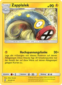 Karte Zapplalek aus Bund der Gleichgesinnten, Nummer 65/236