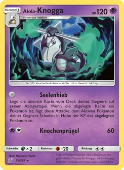 Karte Alola-Knogga aus Bund der Gleichgesinnten, Nummer 75/236