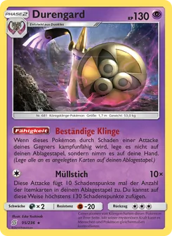 Karte Durengard aus Bund der Gleichgesinnten, Nummer 95/236