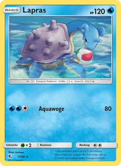 Karte Lapras aus Verborgenes Schicksal, Nummer 17/68