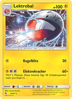 Karte Lektrobal aus Verborgenes Schicksal, Nummer 22/68