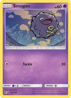 Karte Smogon aus Verborgenes Schicksal, Nummer 28/68