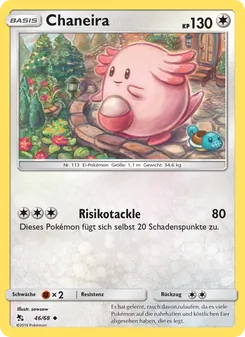 Karte Chaneira aus Verborgenes Schicksal, Nummer 46/68