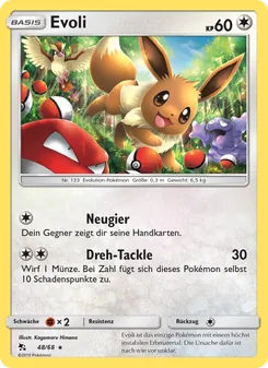 Karte Evoli aus Verborgenes Schicksal, Nummer 48/68