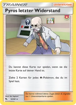 Karte Pyros letzter Widerstand aus Verborgenes Schicksal, Nummer 52/68