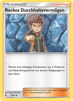 Karte Rockos Durchhaltevermögen aus Verborgenes Schicksal, Nummer 53/68