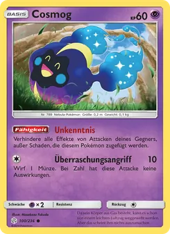 Karte Cosmog aus Welten im Wandel, Nummer 100/236