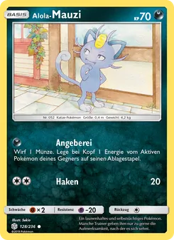 Karte Alola-Mauzi aus Welten im Wandel, Nummer 128/236