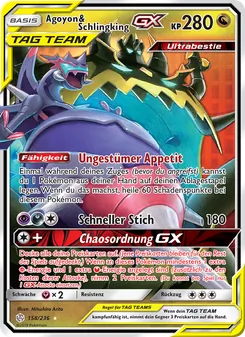 Karte Agoyon & Schlingking GX aus Welten im Wandel, Nummer 158/236