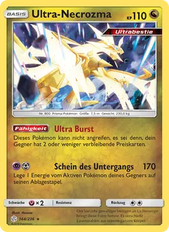 Karte Ultra-Necrozma aus Welten im Wandel, Nummer 164/236