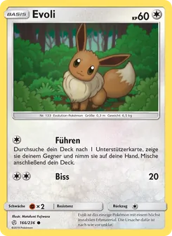 Karte Evoli aus Welten im Wandel, Nummer 166/236