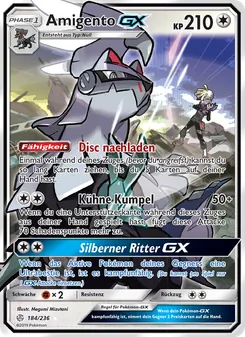 Karte Amigento GX aus Welten im Wandel, Nummer 184/236