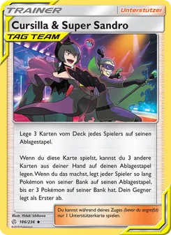 Karte Cursilla & Super Sandro aus Welten im Wandel, Nummer 186/236