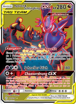 Karte Agoyon & Schlingking GX aus Welten im Wandel, Nummer 223/236
