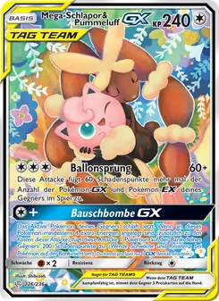 Karte Mega-Schlapor & Pummeluff GX aus Welten im Wandel, Nummer 226/236