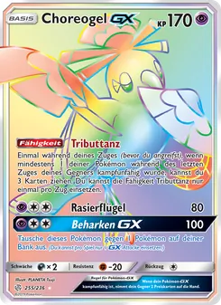 Karte Choreogel GX aus Welten im Wandel, Nummer 255/236