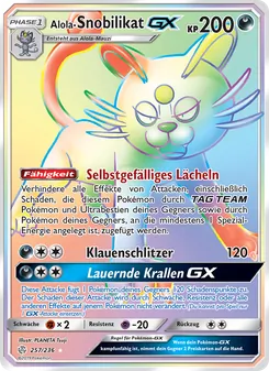 Karte Alola-Snobilikat GX aus Welten im Wandel, Nummer 257/236
