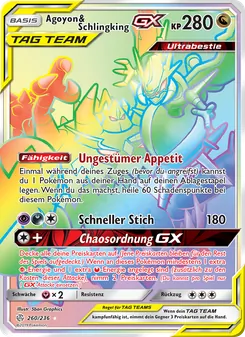 Karte Agoyon & Schlingking GX aus Welten im Wandel, Nummer 260/236