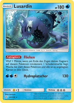Karte Lusardin aus Welten im Wandel, Nummer 62/236