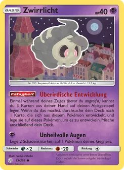 Karte Zwirrlicht aus Welten im Wandel, Nummer 83/236