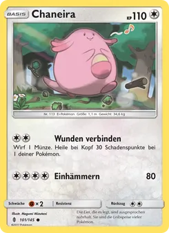 Karte Chaneira aus Stunde der Wächter, Nummer 101/145