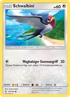 Karte Schwalbini aus Stunde der Wächter, Nummer 103/145