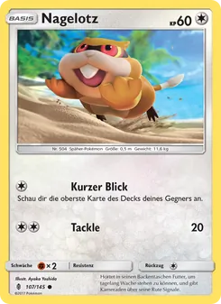 Karte Nagelotz aus Stunde der Wächter, Nummer 107/145