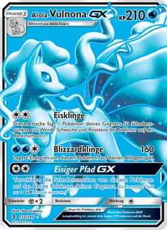 Karte Alola Vulnona GX aus Stunde der Wächter, Nummer 132/145