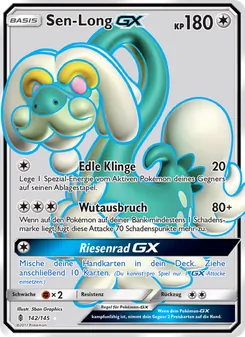 Karte Sen-Long GX aus Stunde der Wächter, Nummer 142/145