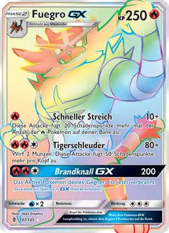 Karte Fuegro GX aus Stunde der Wächter, Nummer 147/145