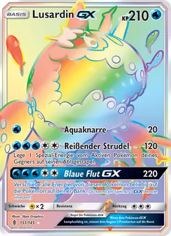 Karte Lusardin GX aus Stunde der Wächter, Nummer 151/145