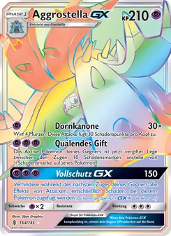 Karte Aggrostella GX aus Stunde der Wächter, Nummer 154/145