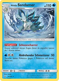 Karte Alola-Sandamer aus Stunde der Wächter, Nummer 20/145