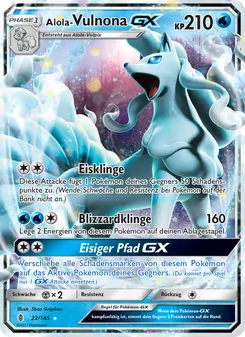 Karte Alola Vulnona GX aus Stunde der Wächter, Nummer 22/145