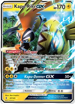 Karte Kapu-Riki GX aus Stunde der Wächter, Nummer 47/145
